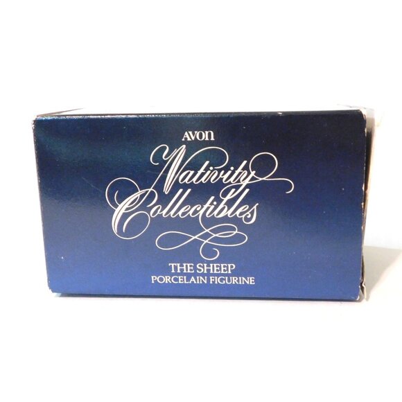 Avon Nativity Collectibles 1983 The Sheep Porcelain Figurine Boxed - Picture 10 of 11
